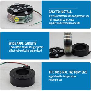 Embrague de Compresor de Aire Acondicionado para Automóvil de Alta Calidad, 12V AC, para HONDA CRV2.4, Embrague de Compresor de Aire Acondicionado para Automóvil, 7PK - Product Image 4
