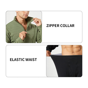 SIVI Men Cycling Sports Polar Fleece Thermal Hunting Lining Shirt Pants Suit Warming Tactical Long Johns Thermal Underwear Suit - Product Image 5