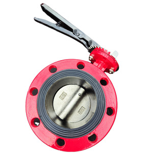 Vanne papillon manuelle Longyao Shuangyong, corps en fonte ductile, joint en caoutchouc EPDM, pour le contrôle du débit d'eau, d'air et d'huile - Product Image 1