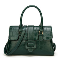 Sac à main en cuir PU brillant pour femme, sac à bandoulière motif Crocodile, grande taille, article d'usine, vente en gros
