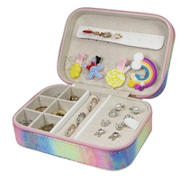 LG7283 Nouvelle boîte à bijoux de luxe personnalisée en cuir PU et velours, faite à la main, avec logo personnalisé, pour rangement de bagues et boucles d'oreilles, service OEM Chine