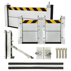 Système de barrière anti-inondation en aluminium pour l'entrée du garage de la maison Protection contre les inondations par ouragan pour la porte d'entrée et le stationnement en toute sécurité - Product Image 1