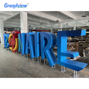Nhà máy tùy chỉnh ánh sáng phí<span class=keywords><strong>a</strong></span> trước 3D chữ lớn miễn phí đứng lớn ánh sáng lên bảng chữ cái khổng lồ dẫn chữ kênh đứng dấu hiệu - Product Image 6