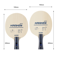Boer K1 Professional, lame de tennis de table en bois pur 5 plis, haute performance, avec poignée FL & ST pour joueurs polyvalents