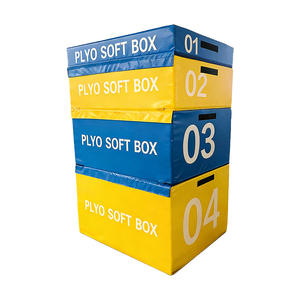 Ensemble de 4 boîtes de saut souples en mousse PVC collée de qualité supérieure, réglables en hauteur, pour le saut à la perche et le <span class=keywords><strong>pylo</strong></span> - Product Image 3