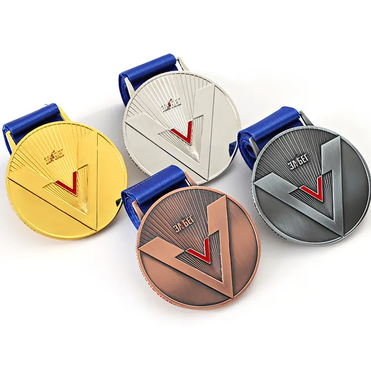 Oro argento rame color medaglie medaglie medaglie personalizzate corsa sport karate medaglie palestine medaglie