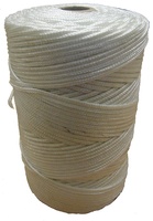 Corde en nylon tressé léger de 2mm en gros de Chine Cordon en polyamides polyvalent noir et blanc pour le camping et la randonnée