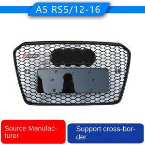 Griglia Anteriore <span class=keywords><strong>Nera</strong></span> Modificata RS5 per <span class=keywords><strong>Audi</strong></span> <span class=keywords><strong>A5</strong></span> 2012-2016, Nuova Condizione, Materiale ABS, Marca LINGRUIDA, Include Bulloni - Product Image 3