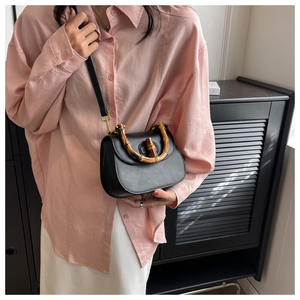 Bolso de sillín para mujer, novedad en bolsos de moda para mujer, bolso de hombro Retro sencillo para mujer - Product Image 4