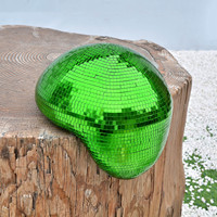 Boule disco miroir fondante faite à la main, décor de table coq mignon, accent scintillant chaleureux pour bureau et comptoir, prix usine pour festival