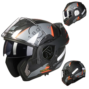 Mũ bảo hiểm xe máy LS2 Full Face có kính chắn gió kép, đạt chuẩn <span class=keywords><strong>ECE</strong></span>, thiết kế mô-đun, kiểu lật đôi, tình trạng mới - Product Image 4