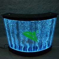 Comptoir de Bar à Café Lumineux Occasion / Mobilier de Bar à Cocktails LED Portable / Comptoir de Bar à Cocktails Mobile Lumineux à LED