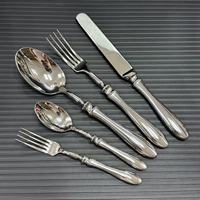 Ensemble de couverts de luxe en acier inoxydable 18/10 304, finition miroir dorée, couverts lourds pour mariage, hôtel, restaurant