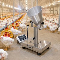 Báscula Digital Portátil para Pesar Pollos, Base Antideslizante, Máquina de Medición de Peso para Aves de Corral, para la Recopilación de Datos de Cría