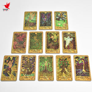 <span class=keywords><strong>Baraja</strong></span> de cartas de Tarot Melanated Vintage de lujo con estampado tradicional personalizado, <span class=keywords><strong>baraja</strong></span> de cartas de Tarot Premium con juego de guía - Product Image 3