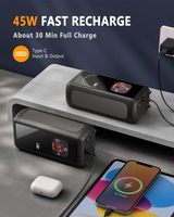 Compresseur d'air portable sans fil ABS 150 PSI avec affichage numérique et arrêt automatique pour SUV, moto, vélo