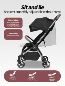 Cochecito <span class=keywords><strong>de</strong></span> Bebé Ligero para Viajes en Avión, Plegable con una <span class=keywords><strong>Mano</strong></span>, con Asiento Reversible - Product Image 3