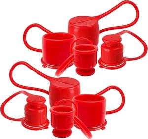 Per Bobcat <span class=keywords><strong>Skid</strong></span> <span class=keywords><strong>Steer</strong></span> accoppiatori Flat Face 1/2 \ "corpo idraulico collegamento rapido con tappi antipolvere tappi raccordi coperture in gomma - Product Image 2