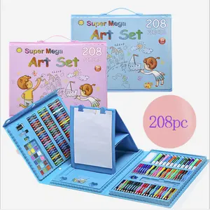 Kids Art Supplies 208Pieces Drawing Art Kit With Double Sided