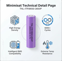 Batería de Litio Recargable 18650 de 2000 mAh 3C al por Mayor, para Aplicaciones en Barcos y Bicicletas/Scooters Eléctricos