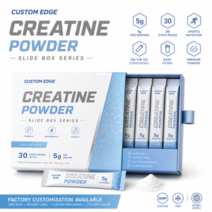 Creatina Monohidrato en Polvo, Paquetes Individuales Sin Sabor, 5g por Porción, 30 Unidades, Suplemento Dietético para el Apoyo Muscular - Product Image 1