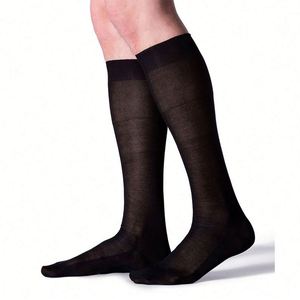 Calcetines <span class=keywords><strong>de</strong></span> Hombre Ultrafinos con Logotipo Personalizado, Calcetines <span class=keywords><strong>de</strong></span> Media Pantorrilla, Translúcidos, Tejidos para Negocios - Product Image 5