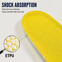Semelles de sport AureRight en PU et ETPU - Semelles flexibles antichoc et écologiques unisexes pour les activités de plein air