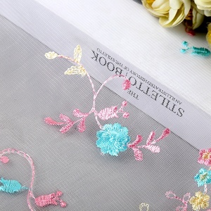 Nuevo Encaje <span class=keywords><strong>de</strong></span> Malla con Bordado <span class=keywords><strong>de</strong></span> Hilo <span class=keywords><strong>Rosa</strong></span> Fresco y Flores Pequeñas para <span class=keywords><strong>Vestidos</strong></span> y Textiles del Hogar, Ribete <span class=keywords><strong>de</strong></span> Encaje <span class=keywords><strong>de</strong></span> 21 cm - Product Image 3