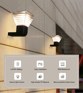 HK Mistai Luz Solar de Pared para Exteriores Impermeable IP65 LED 6000K Gran Oferta 2025 Lámpara de Iluminación Solar de Aluminio para Patio y Jardín - Product Image 2