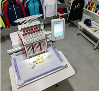 Machine à broder plate automatique informatisée professionnelle pour chapeaux et casquettes avec broderie personnalisée