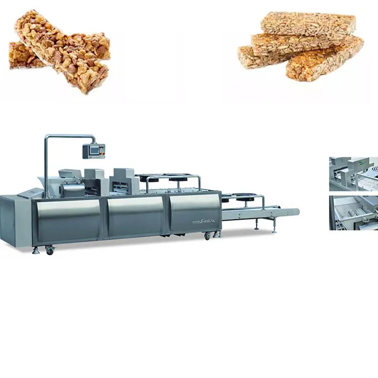 Ligne de production de barres de céréales Granola Machine automatique de fabrication de barres protéinées au chocolat et aux dattes à petite énergie