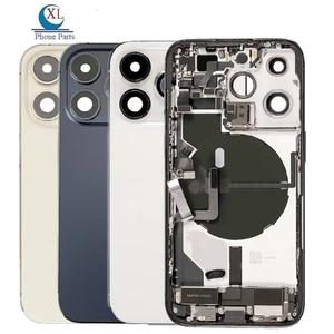 Boîtier complet avec câble flexible et petites pièces de rechange pour <span class=keywords><strong>iPhone</strong></span> 17 16 15 14 13 12 <span class=keywords><strong>11</strong></span> Plus Pro Max - Product Image 2