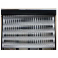 Volet roulant moderne en acier inoxydable à mailles grillagées, surface finie, pour centre commercial, conception antivol, vente en gros