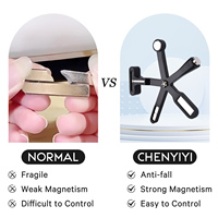 Aimant en forme de croix 6 en 1 pour ongles 3D, outil professionnel, aimant œil de chat pour Nail Art DIY, nouveauté