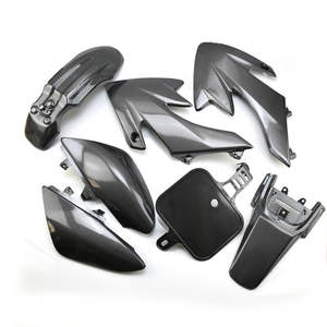 Carenado de plástico de carbono con diseño de carbono para <span class=keywords><strong>Honda</strong></span> <span class=keywords><strong>CRF</strong></span> XR 50 CRF50 <span class=keywords><strong>125</strong></span> SSR SDG 107 <span class=keywords><strong>Pit</strong></span> <span class=keywords><strong>Bike</strong></span> Fender - Product Image 1