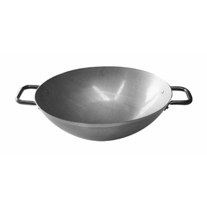 Wok de Hierro Pinti con 2 Asas, 36 cm, 36109M36, para Usar en Placas Cóncavas Especiales Pintinox - Product Image 1