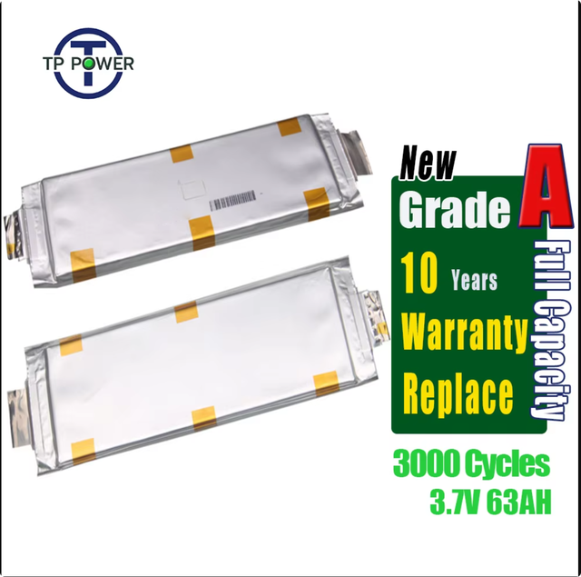 High Discharge E63 E66 3.7V 63Ah 66Ah Lipo Lithium Polymer Pouch Rechargeable Battery for 12V 36V 48V 72V Pack