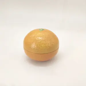 สีส้มบอล Resealable เก่าเคลือบราคาถูกที่กำหนดเองรูปร่างกระป๋องดีบุกสำหรับการจัดเก็บ