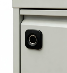 ES801 Yuvarlak Akıllı Parmak İzi Çekmece Kilidi, Mobilya Dolapları için C TİPİ Acil Şarj Özellikli, Pille Çalışan - Product Image 4