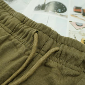 Pantalones cortos elásticos de algodón 100% personalizables para hombre, suaves, sueltos, clásicos, informales, con cierre de cordón tejido, transpirables, para uso en exteriores - Product Image 2