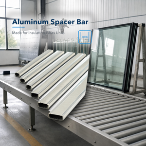 Barre d'espacement en aluminium à texture gaufrée pour <span class=keywords><strong>double</strong></span> <span class=keywords><strong>vitrage</strong></span>, intercalaires isolants à bords chauds, motif personnalisé, directement de l'usine - Product Image 2