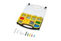 Kit d'ancrage mural en plastique à vis autotaraudeuses manuelles, 250 pièces, tailles variées, OEM Panpal, quincaillerie de construction