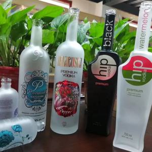 De <span class=keywords><strong>ginebra</strong></span> esmerilado 750ml vodka botellas de vino precio vacía 700ml espíritu botella de spray de vidrio botella de licor - Product Image 2