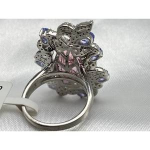 แหวนแทนซาไนต์และทัวร์มาลีนสุดหรู ขายดีอันดับต้นๆ เงินแท้ 925 เหมาะสำหรับเป็นของขวัญในงานปาร์ตี้ งานแต่งงาน งานหมั้น หรือพิธีทางศาสนา - Product Image 2