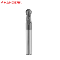 Herramienta de corte CNC personalizable HANDERK HRC45 Juego de fresas de punta de bola de 2 flautas Broca de fresado CNC para herramientas CNC