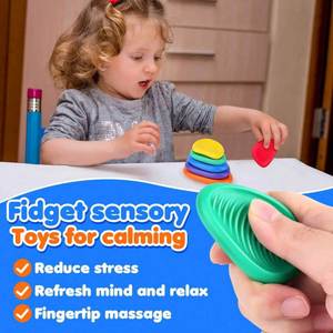 2025 New <b>Fidget</b> Toys Adults Sensory Plastic Metal 6 <b>Pack</b> Textured for Autism Kids Calming Developing Intelligence Outdoor - Product Image 3