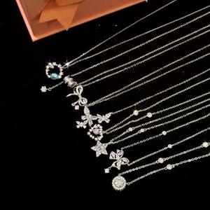 Jolleria de oro 14k collier trèfle à quatre feuilles argent sterling 925 semi joias premium - Product Image 1