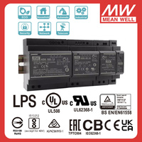 Alimentation électrique AC-DC à sortie unique ultra-mince Mean Well HDR-15-5 5V à montage sur rail DIN, garantie 3 ans, efficacité 82%