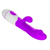 G-spot tavşan vibratör klitoris stimülasyon USB şarj edilebilir su geçirmez yapay penis vibratör çift motorlar için clit vajina stimülatörü