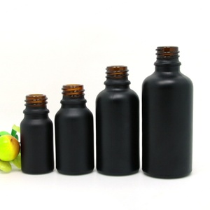 1oz 5ml-100ml Matte Black Frosted Essential Oil Glass <b>Dropper</b> <b>Bottles</b> with Custom Luxury Box & Screen Printing - Product Image 6
